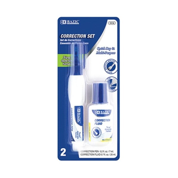 Bazic Correction Pen and Correction Fluid 2 pack UC San Diego Bookstore