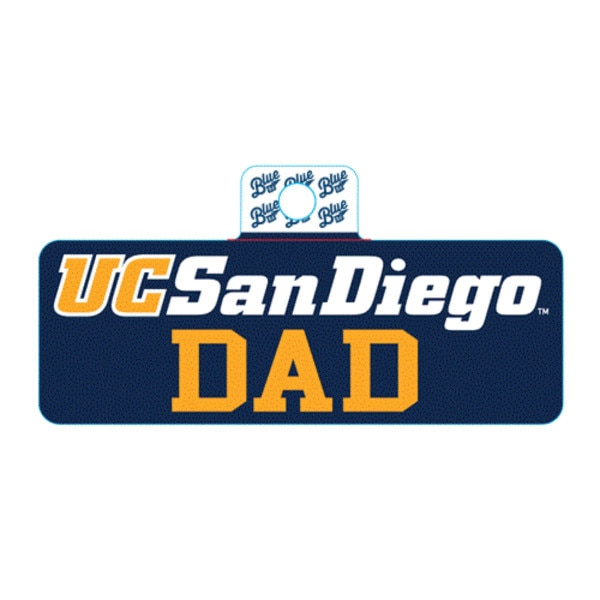 Ucsd Football Sticker UC San Diego Dad Sticker by Blue 84 - White Navy