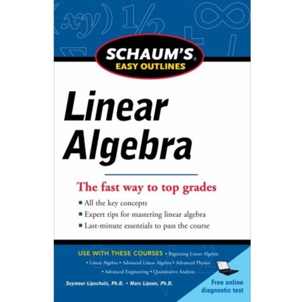 Schaums easy outline of linear algebra revised uc san diego bookstore