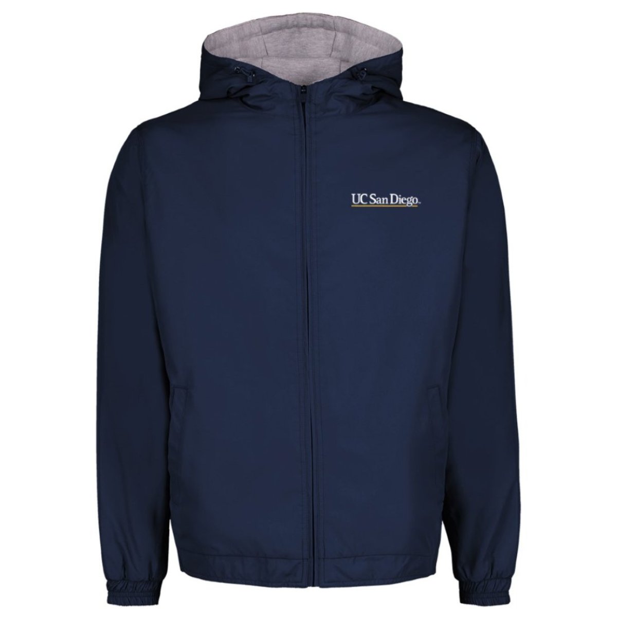 Liberty Jacket FullZip Hood by MV Sport Navy UC San Diego Bookstore