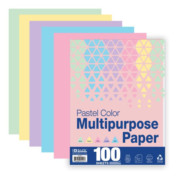 100 Ct. Pastel Multipurpose Paper UC San Diego Bookstore